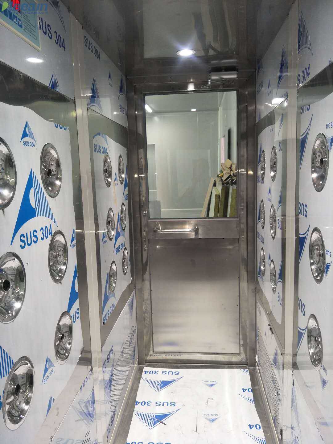 實驗室自動門風淋室工作流程